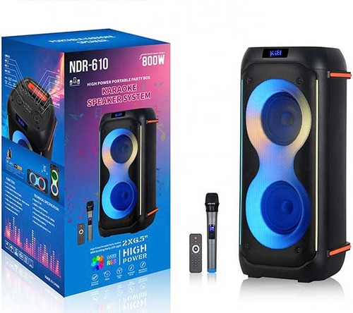 اسپیکر بلوتوثی قابل حمل مدل NdR-610 با صدای قدرتمند و طراحی جذاب