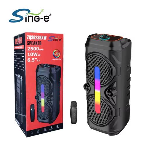 اسپیکر شارژی قابل حمل با میکروفون بی سیم ZQS 6239