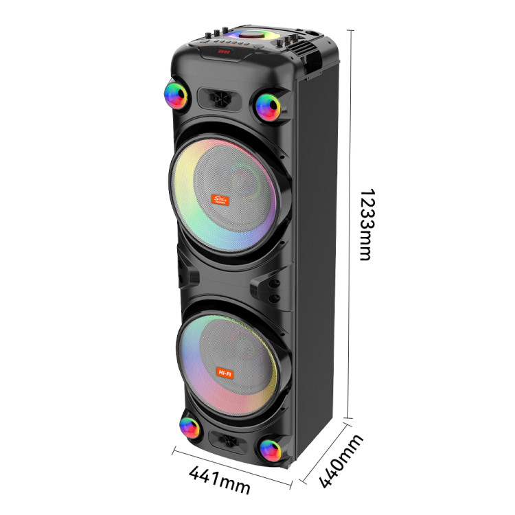 اسپیکر خانگی ایستاده Sing-E JQS9055 + میکروفون و ریموت کنترل